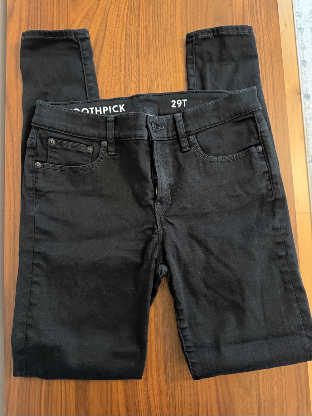 J. Crew Factory Black Skinny Toothpick Jeans